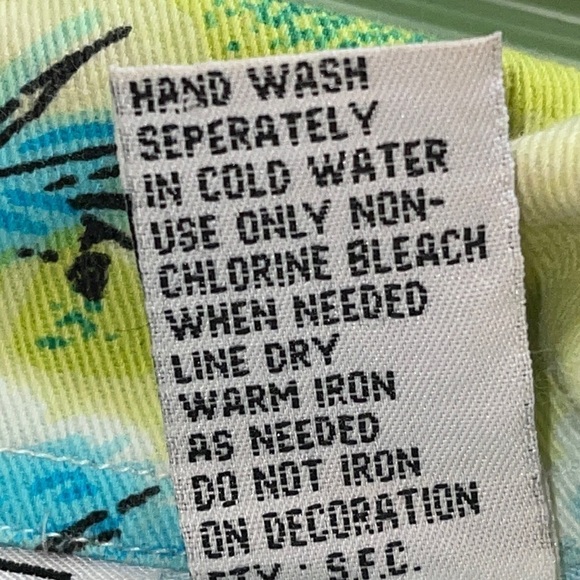 KEREN HERT Blue & Green Sailboat sequins Shirt Sz. S - Picture 10 of 17